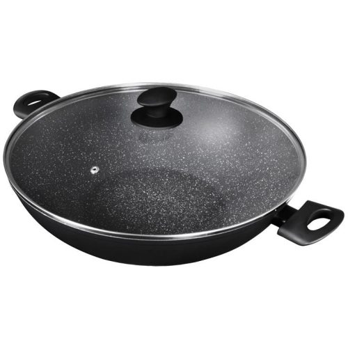 Pyrostone Wok with Lid - 36cm