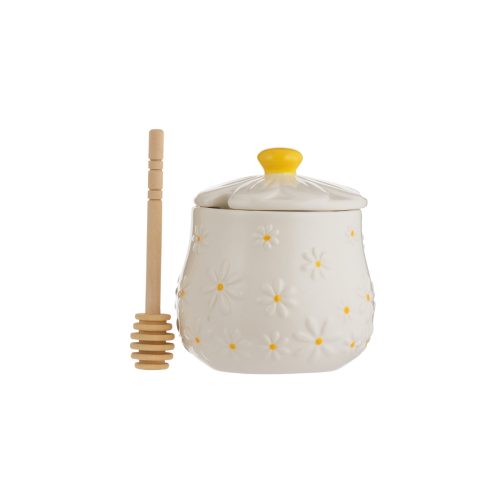 Daisy Honey Pot And Drizzler 450ml