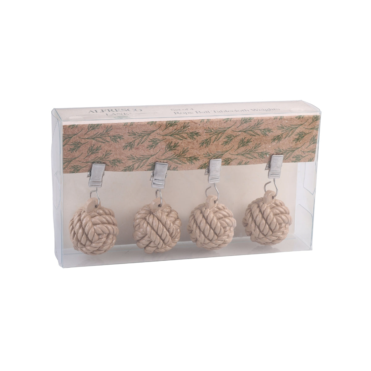 Tablecloth Weights Set 4 - Rope Balls - Image 2
