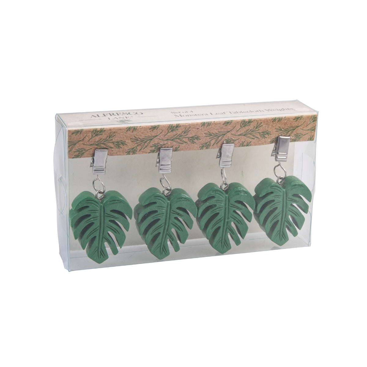 Tablecloth Weights Set 4 - Monstera Leaf - Image 3